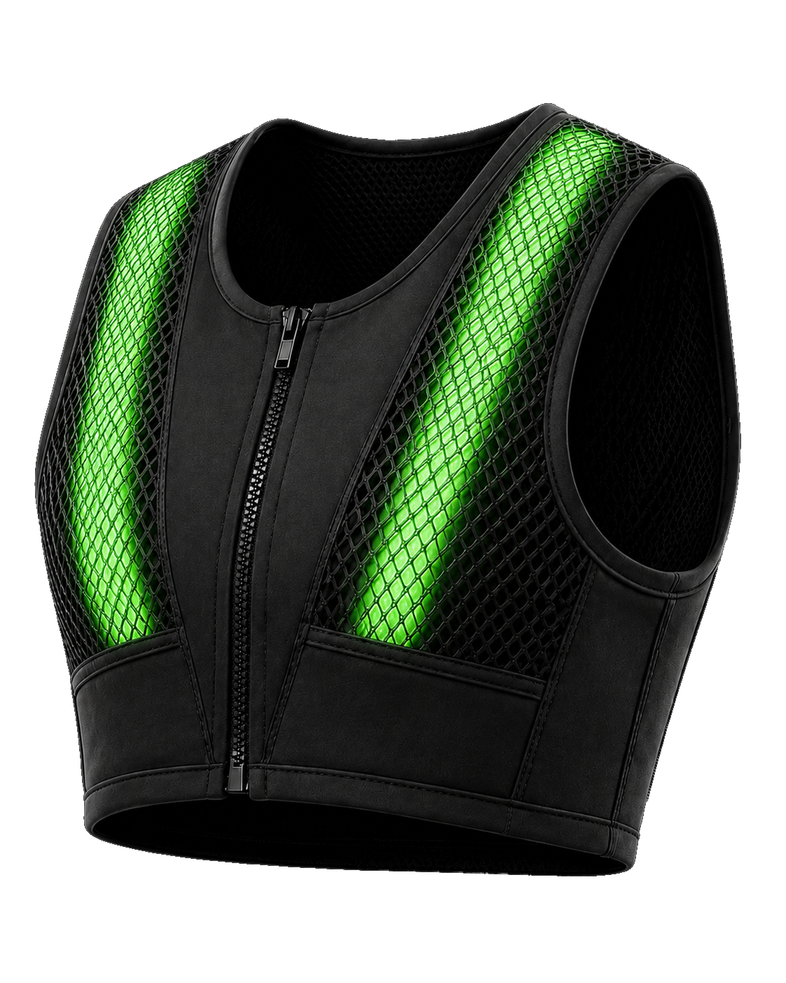 Chaleco Vixon con LEDs encendidos